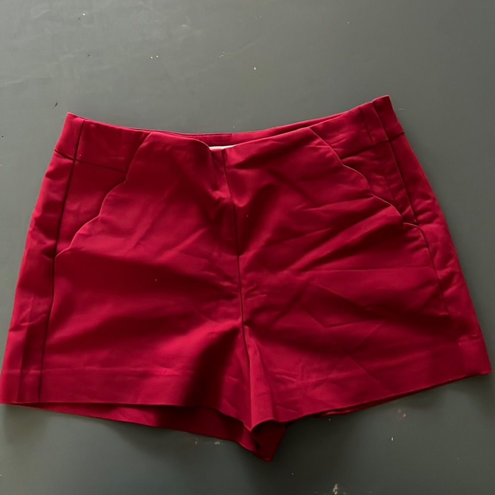 Candie’s Maroon Side Zip-Up Shorts Size 11